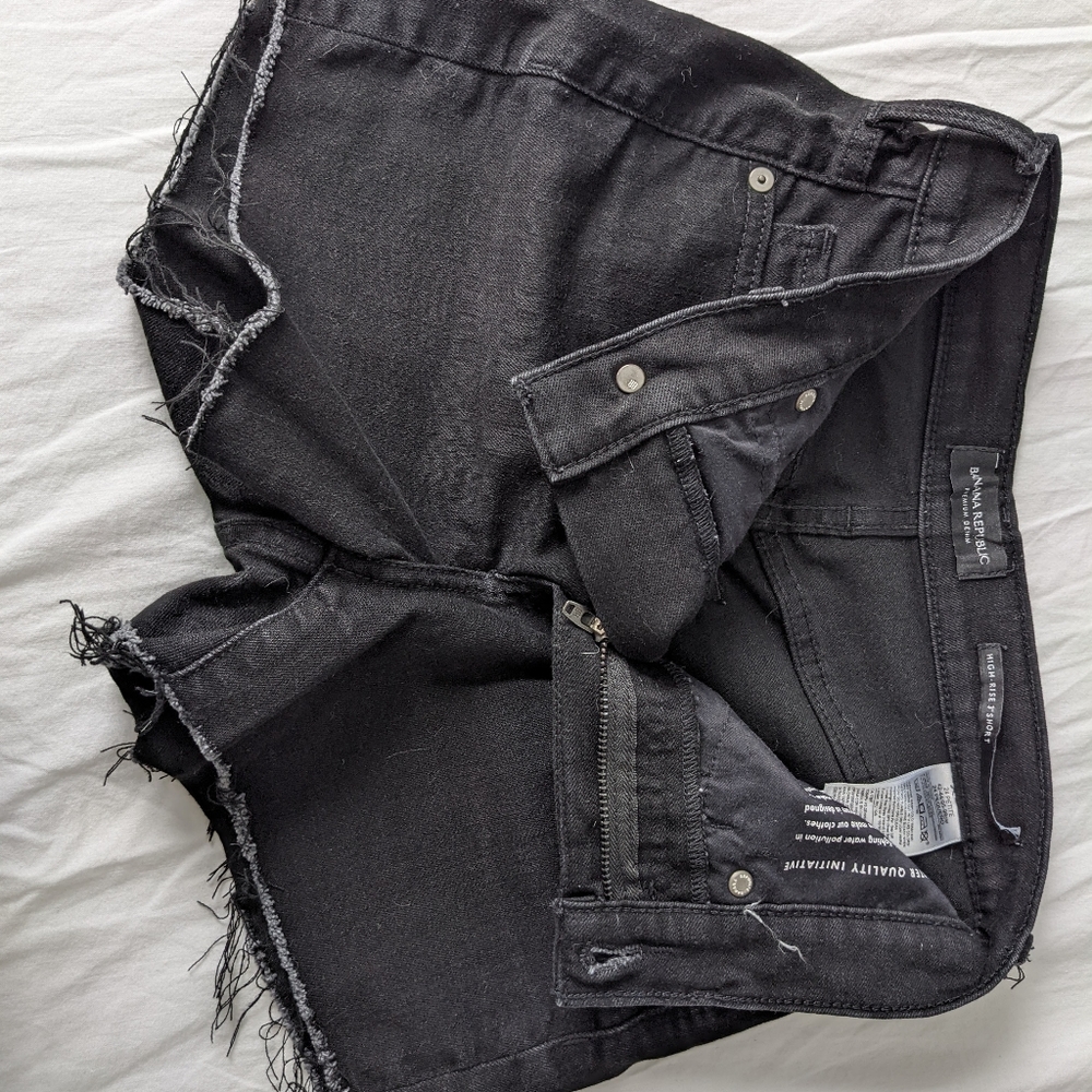 Banana republic high rise denim shorts 24P